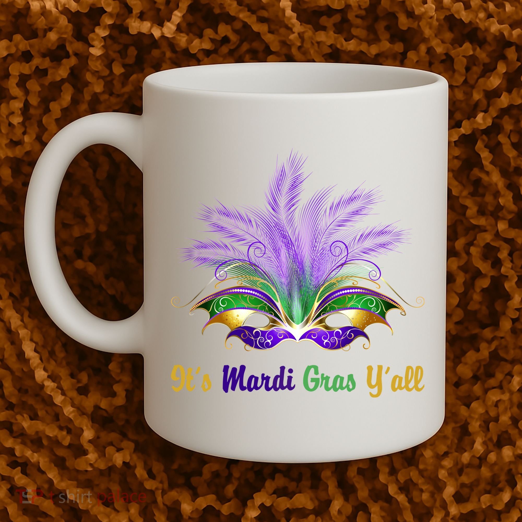It's Mardi Gras Y'all Festive Party Coffee Mug