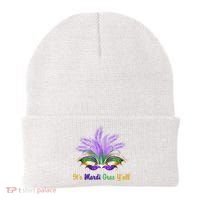 It's Mardi Gras Y'all Festive Party Beanie thumb 0