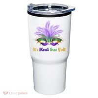 It's Mardi Gras Y'all Festive Party Tumbler thumb 0