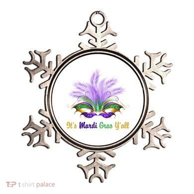 It's Mardi Gras Y'all Festive Party Ornament