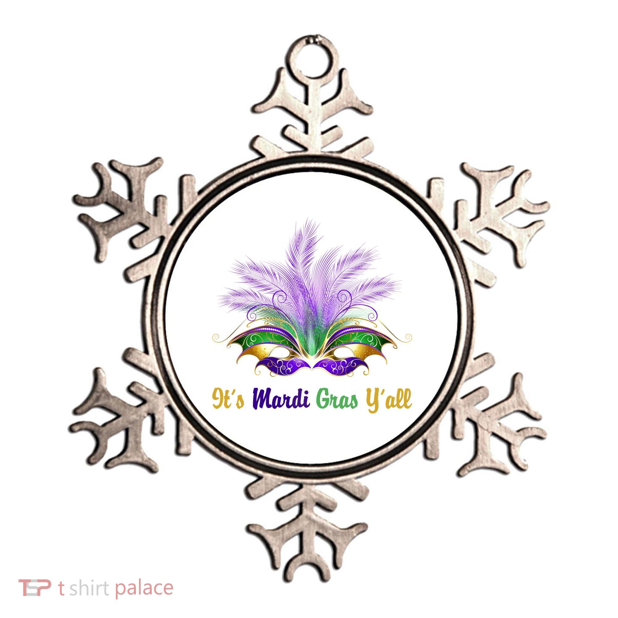 It's Mardi Gras Y'all Festive Party Ornament