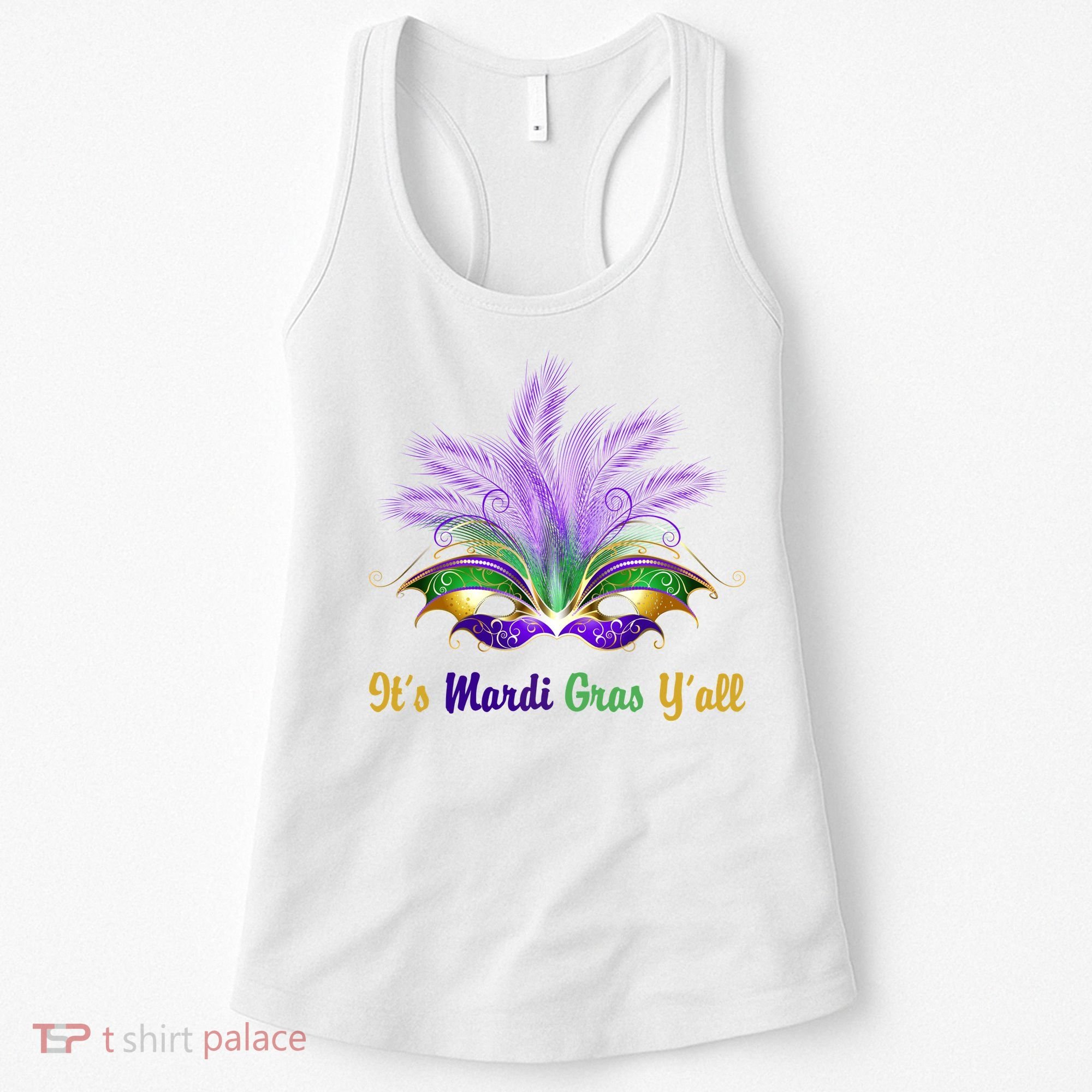 It's Mardi Gras Y'all Festive Party Women's Tank Top