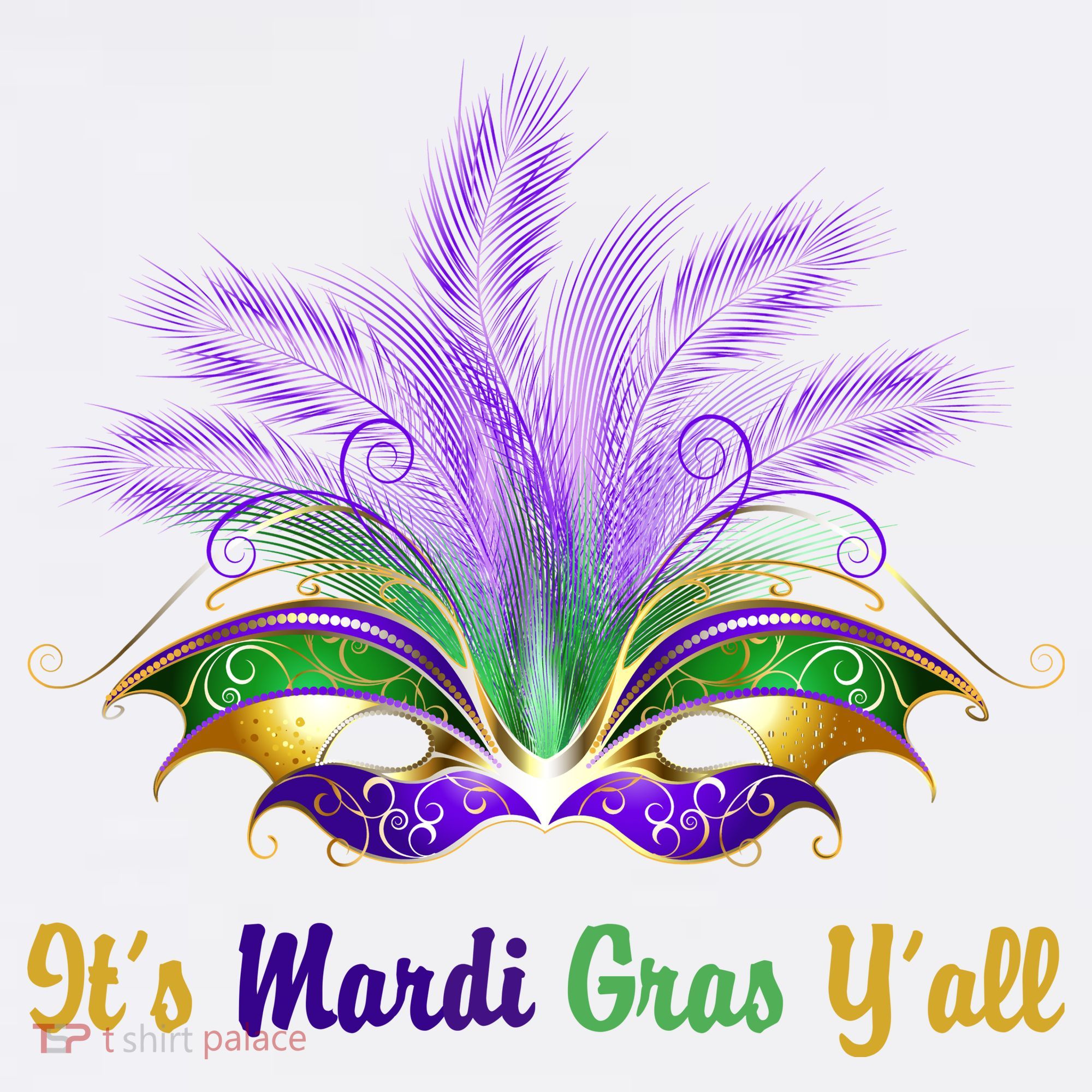 It's Mardi Gras Y'all Festive Party Baby Bodysuit