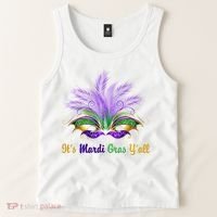 It's Mardi Gras Y'all Festive Party Tank Top thumb 2
