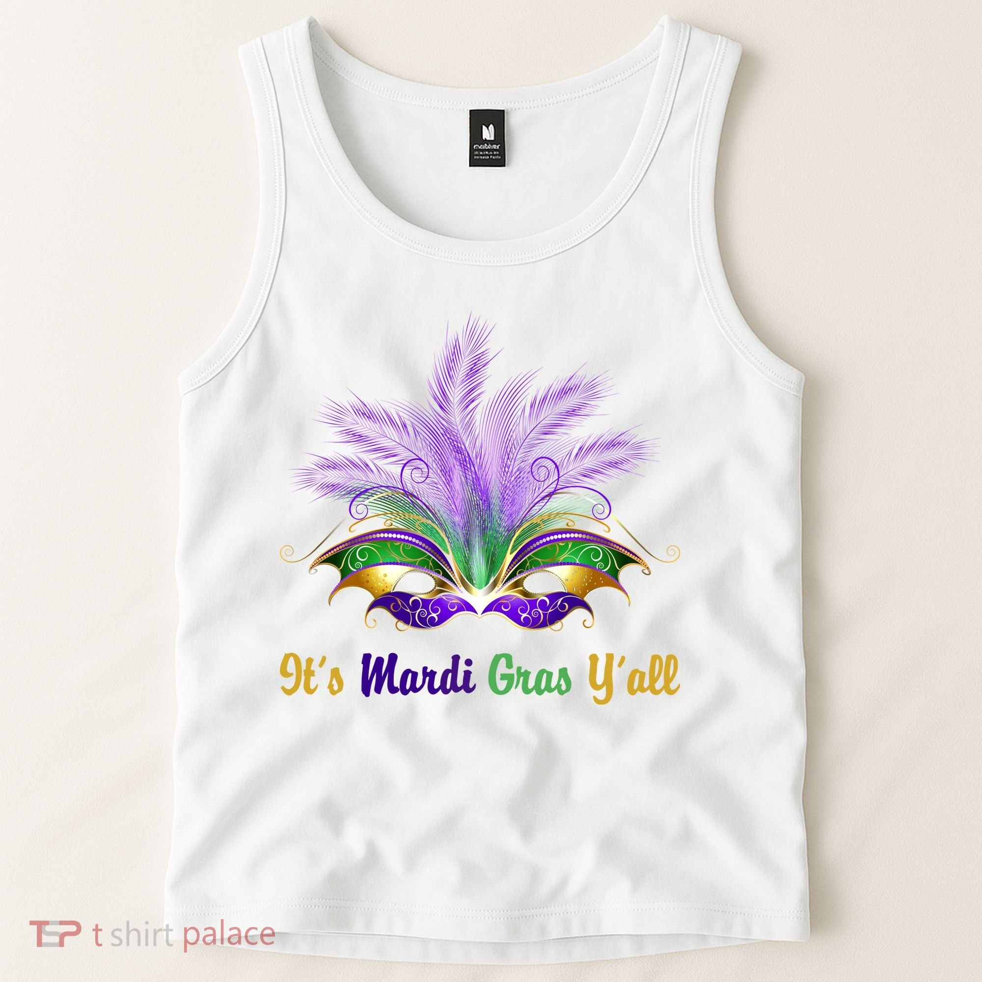 It's Mardi Gras Y'all Festive Party Tank Top