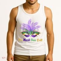 It's Mardi Gras Y'all Festive Party Tank Top thumb 3