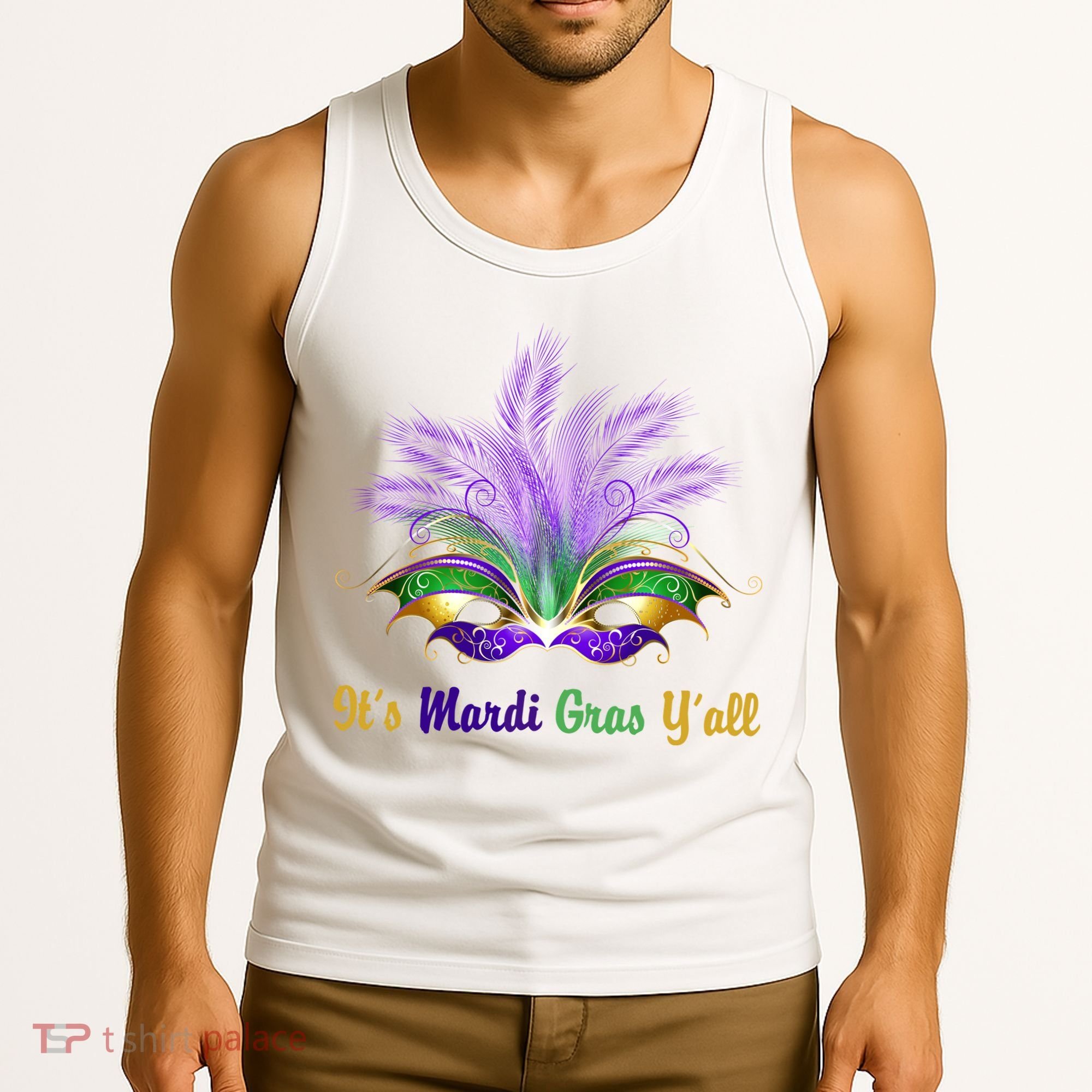 It's Mardi Gras Y'all Festive Party Tank Top