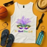 It's Mardi Gras Y'all Festive Party Tank Top thumb 4