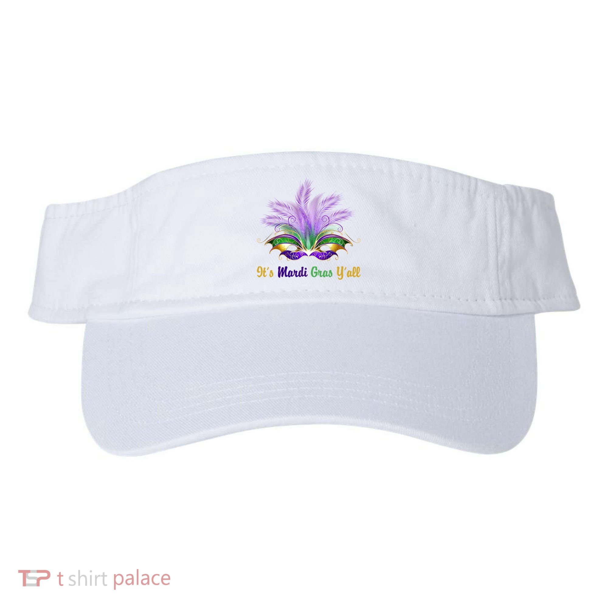 It's Mardi Gras Y'all Festive Party Visor