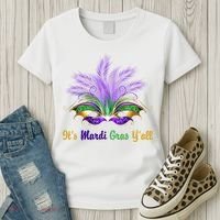 It's Mardi Gras Y'all Festive Party Women's T-Shirt thumb 3