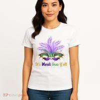 It's Mardi Gras Y'all Festive Party Women's T-Shirt thumb 4