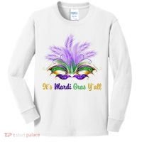 It's Mardi Gras Y'all Festive Party Kids Long Sleeve Shirt thumb 0