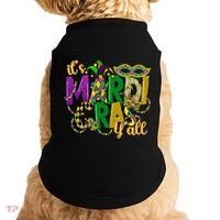 Its Mardi Gras Yall Mardi Gras Party Mask Costume Gift Doggie Tank thumb 0