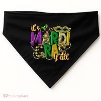 Its Mardi Gras Yall Mardi Gras Party Mask Costume Gift USA-Made Doggie Bandana thumb 0