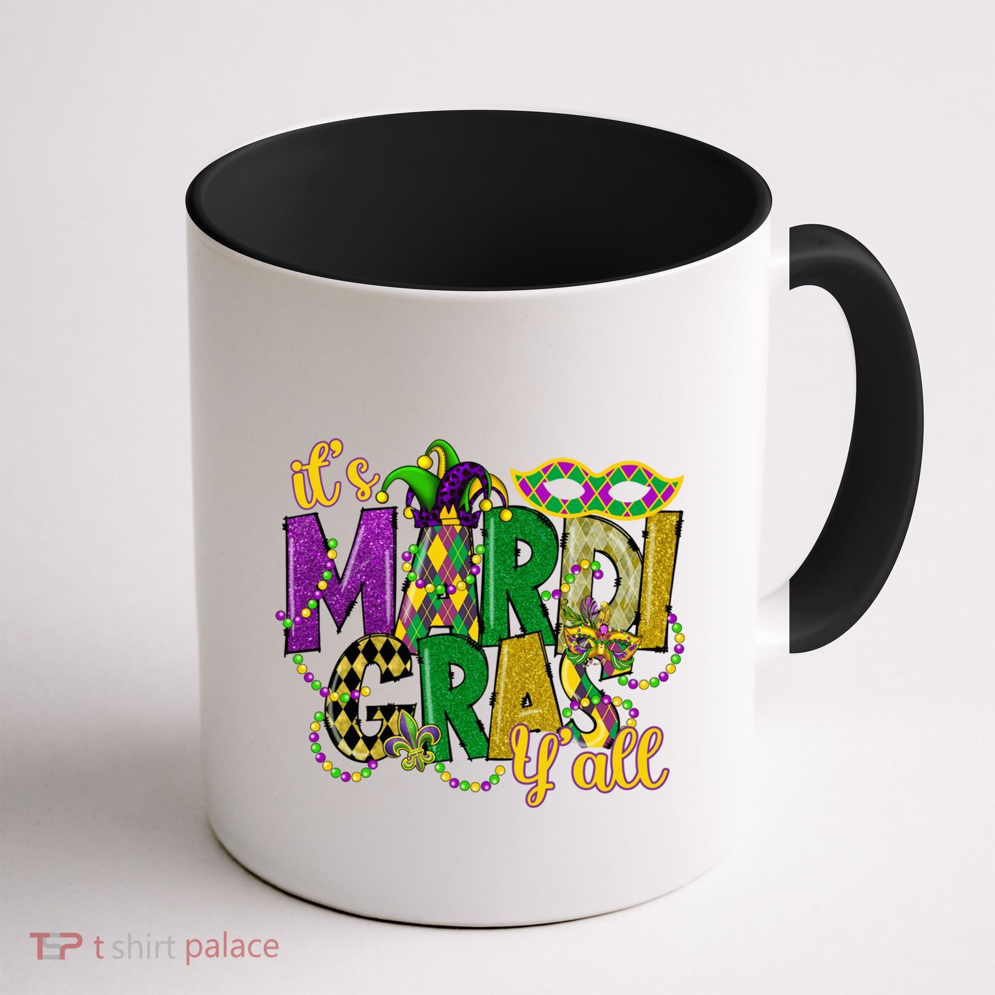 Its Mardi Gras Yall Mardi Gras Party Mask Costume Gift Coffee Mug