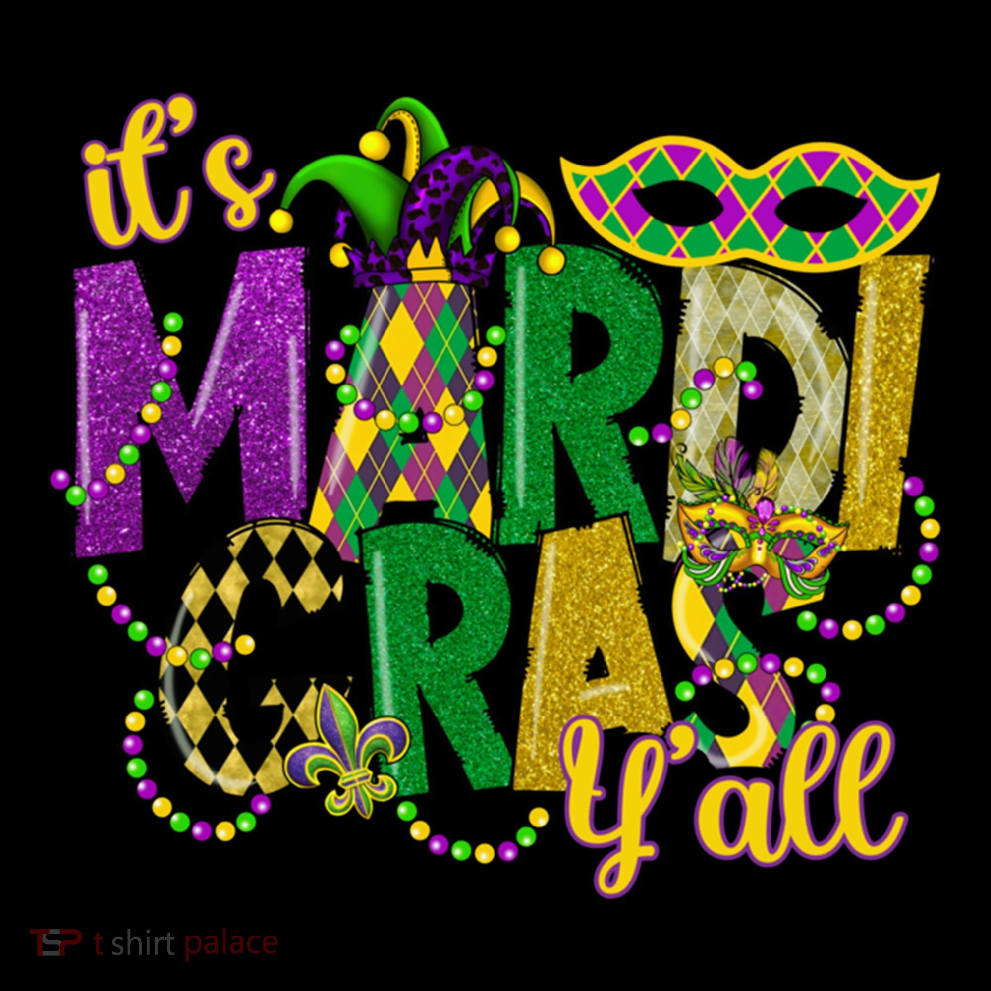 Its Mardi Gras Yall Mardi Gras Party Mask Costume Gift Coffee Mug