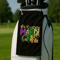 Its Mardi Gras Yall Mardi Gras Party Mask Costume Gift Golf Towel thumb 2