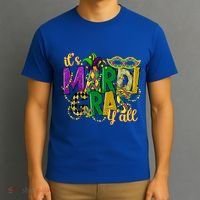 Its Mardi Gras Yall Mardi Gras Party Mask Costume Gift T-Shirt thumb 3