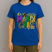 Its Mardi Gras Yall Mardi Gras Party Mask Costume Gift T-Shirt thumb 4