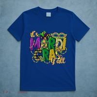 Its Mardi Gras Yall Mardi Gras Party Mask Costume Gift T-Shirt thumb 5