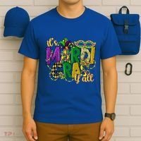 Its Mardi Gras Yall Mardi Gras Party Mask Costume Gift T-Shirt thumb 6