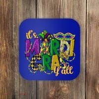Its Mardi Gras Yall Mardi Gras Party Mask Costume Gift Coaster thumb 0