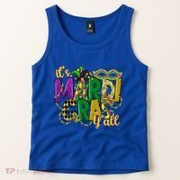 Its Mardi Gras Yall Mardi Gras Party Mask Costume Gift Tank Top thumb 2