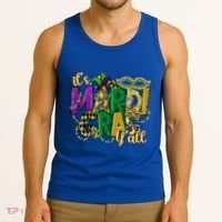 Its Mardi Gras Yall Mardi Gras Party Mask Costume Gift Tank Top thumb 3