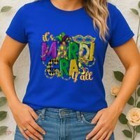 Its Mardi Gras Yall Mardi Gras Party Mask Costume Gift Women's T-Shirt thumb 2