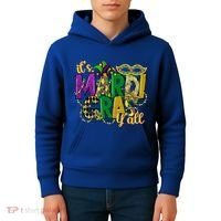 Its Mardi Gras Yall Mardi Gras Party Mask Costume Gift Kids Hoodie thumb 4