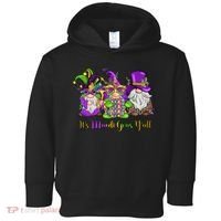 It's Mardi Gras Y'all Gnome Fat Tuesday Gift Fleur De Lis Toddler Hoodie thumb 0