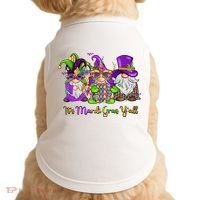 It's Mardi Gras Y'all Gnome Fat Tuesday Gift Fleur De Lis Doggie Tank thumb 0
