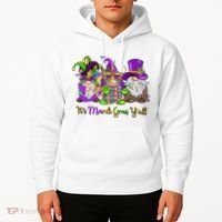 It's Mardi Gras Y'all Gnome Fat Tuesday Gift Fleur De Lis Hoodie thumb 2