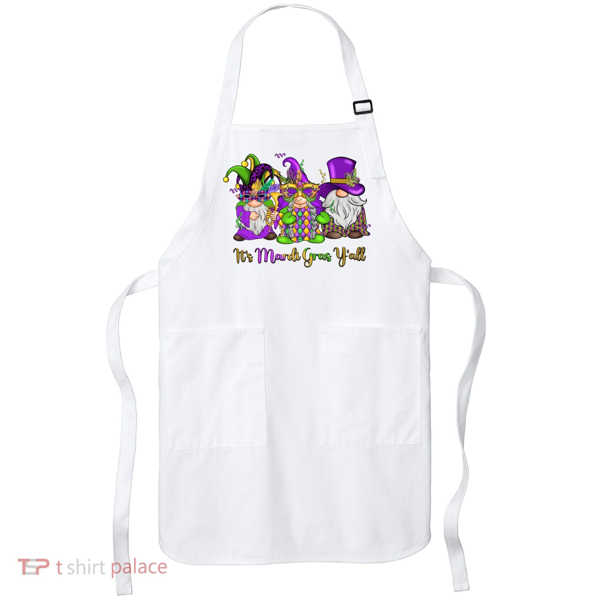 It's Mardi Gras Y'all Gnome Fat Tuesday Gift Fleur De Lis Apron