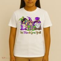 It's Mardi Gras Y'all Gnome Fat Tuesday Gift Fleur De Lis T-Shirt thumb 4