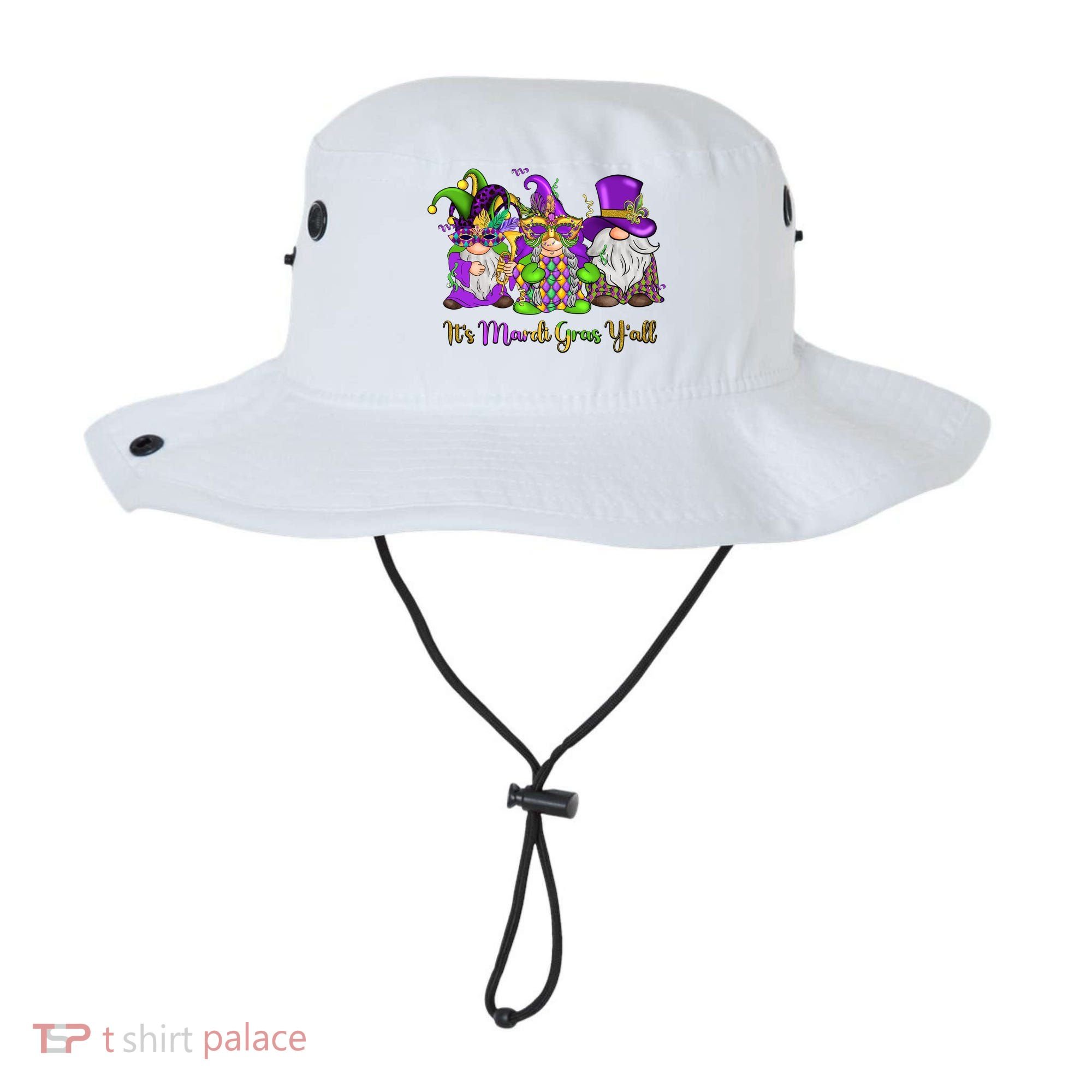 It's Mardi Gras Y'all Gnome Fat Tuesday Gift Fleur De Lis Bucket Hat