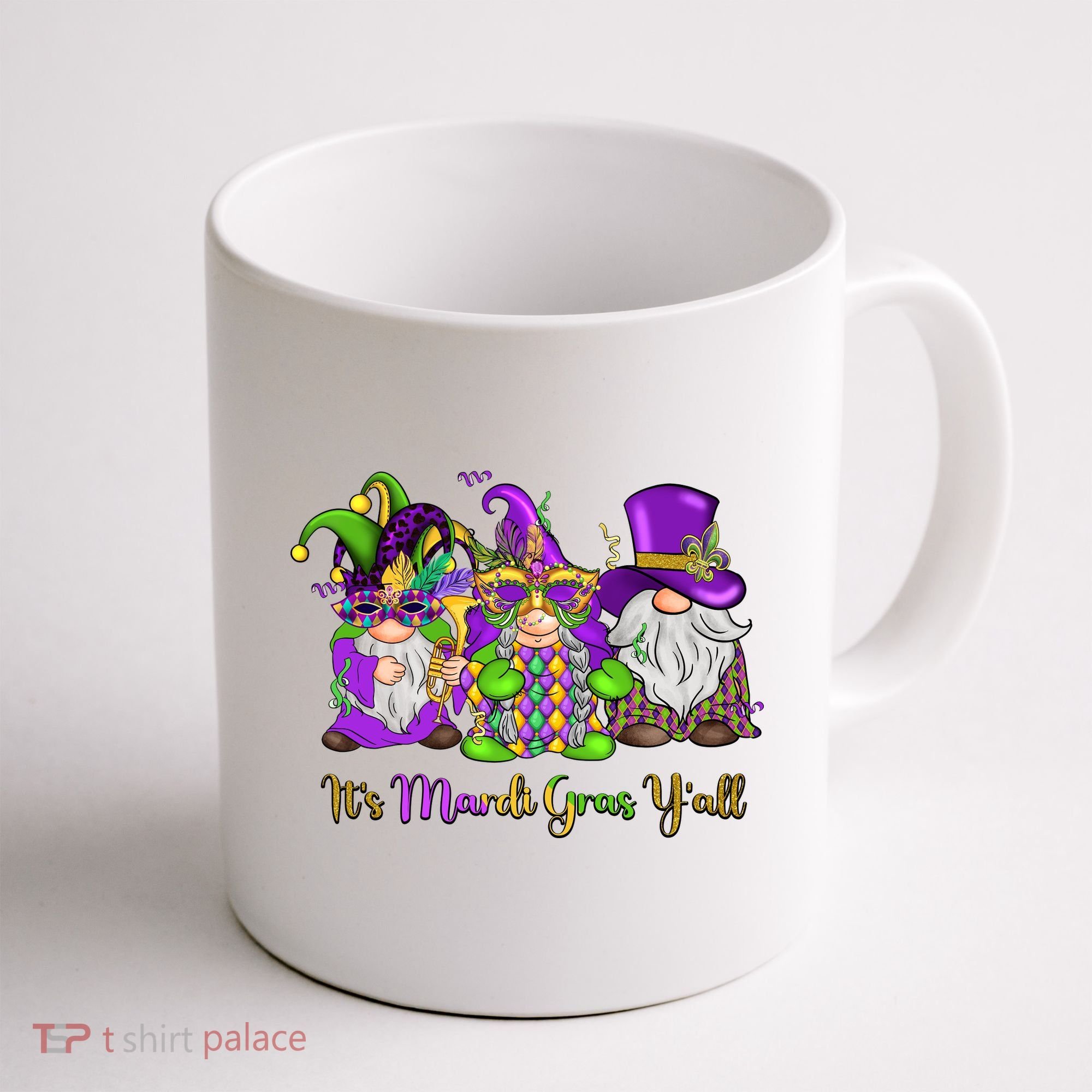 It's Mardi Gras Y'all Gnome Fat Tuesday Gift Fleur De Lis Coffee Mug