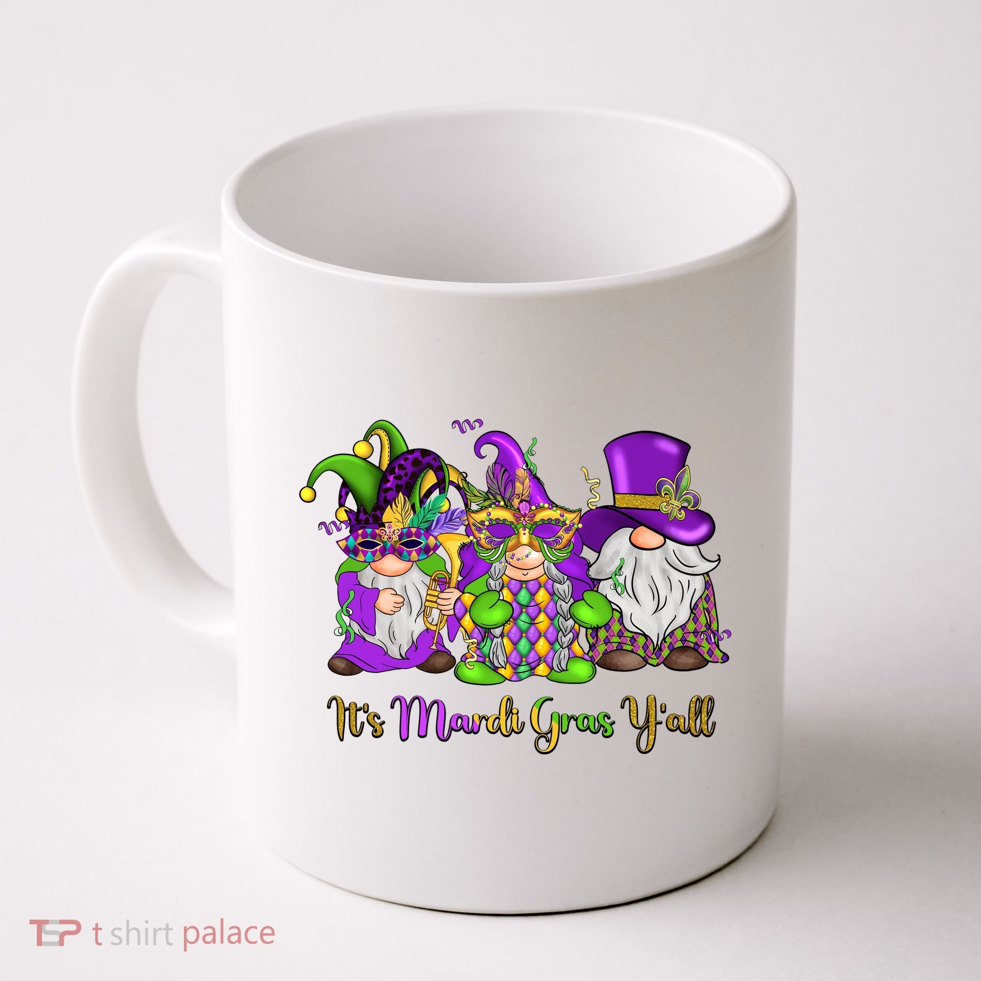 It's Mardi Gras Y'all Gnome Fat Tuesday Gift Fleur De Lis Coffee Mug