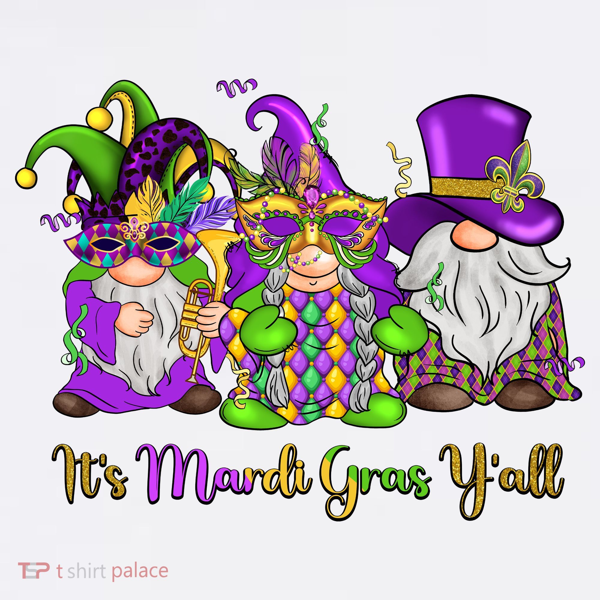 It's Mardi Gras Y'all Gnome Fat Tuesday Gift Fleur De Lis Women's Hoodie