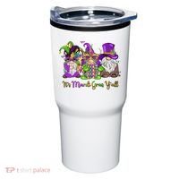 It's Mardi Gras Y'all Gnome Fat Tuesday Gift Fleur De Lis Tumbler thumb 0