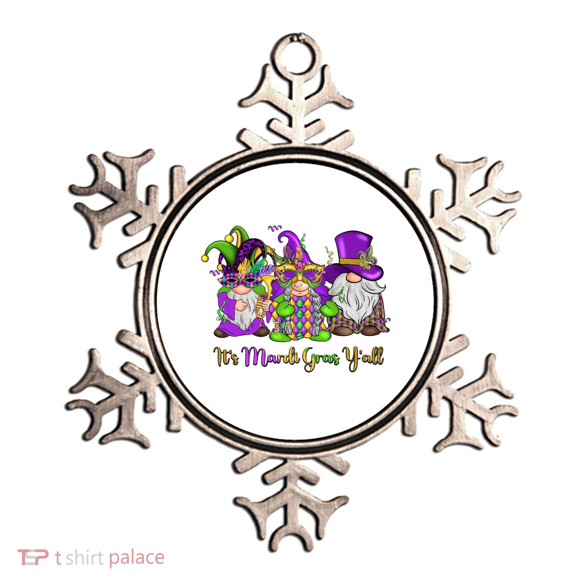 It's Mardi Gras Y'all Gnome Fat Tuesday Gift Fleur De Lis Ornament