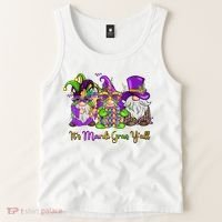 It's Mardi Gras Y'all Gnome Fat Tuesday Gift Fleur De Lis Tank Top thumb 2