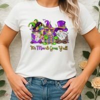 It's Mardi Gras Y'all Gnome Fat Tuesday Gift Fleur De Lis Women's T-Shirt thumb 2
