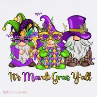 It's Mardi Gras Y'all Gnome Fat Tuesday Gift Fleur De Lis Women's T-Shirt thumb 6