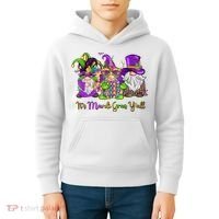 It's Mardi Gras Y'all Gnome Fat Tuesday Gift Fleur De Lis Kids Hoodie thumb 4