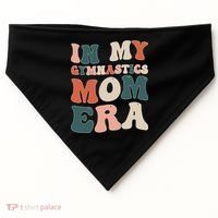 In My Gymnastics Mom Era Gift USA-Made Doggie Bandana thumb 0