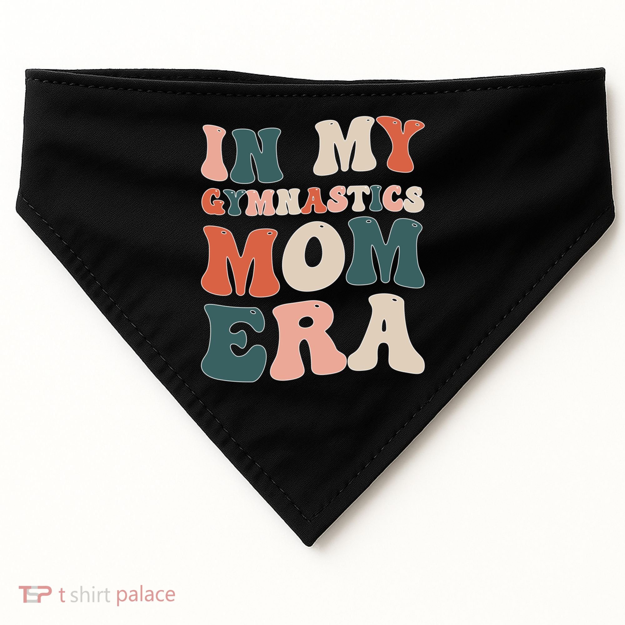 In My Gymnastics Mom Era Gift USA-Made Doggie Bandana