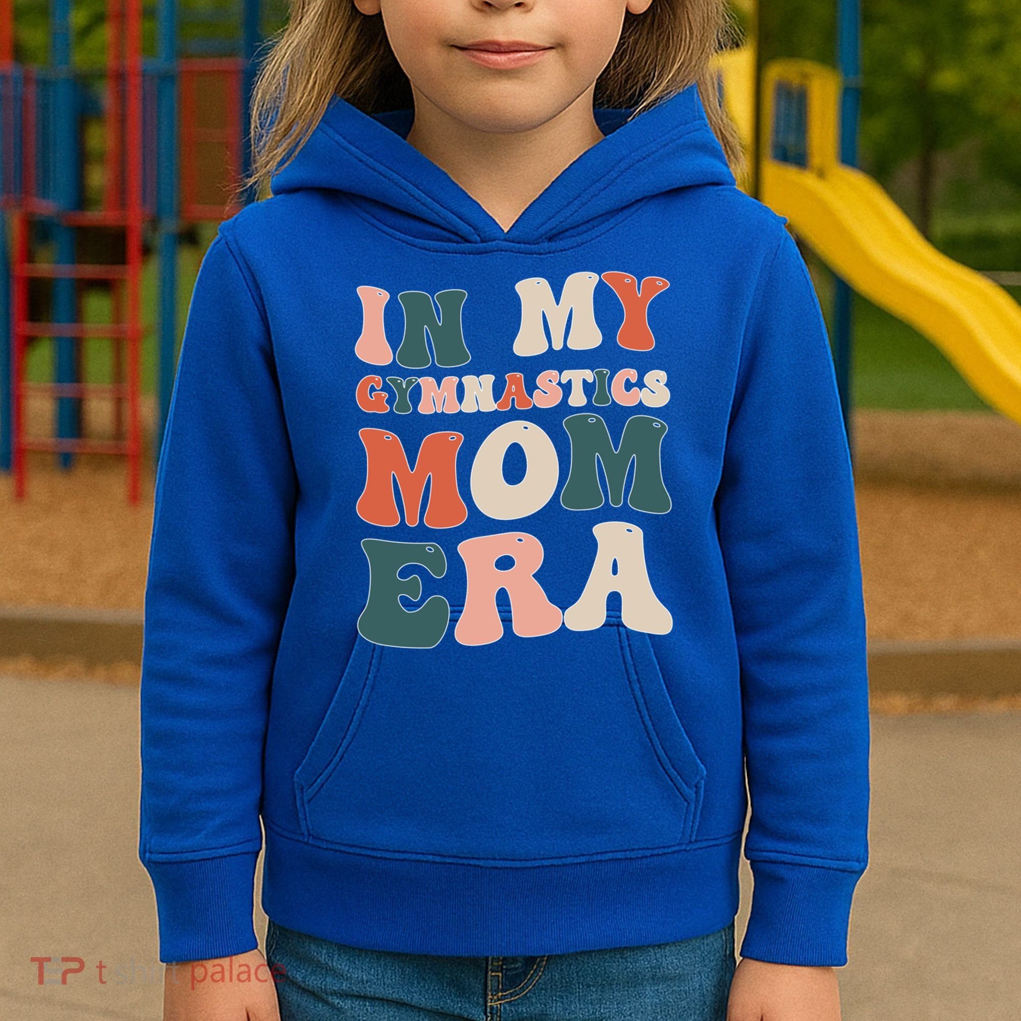 In My Gymnastics Mom Era Gift Kids Hoodie