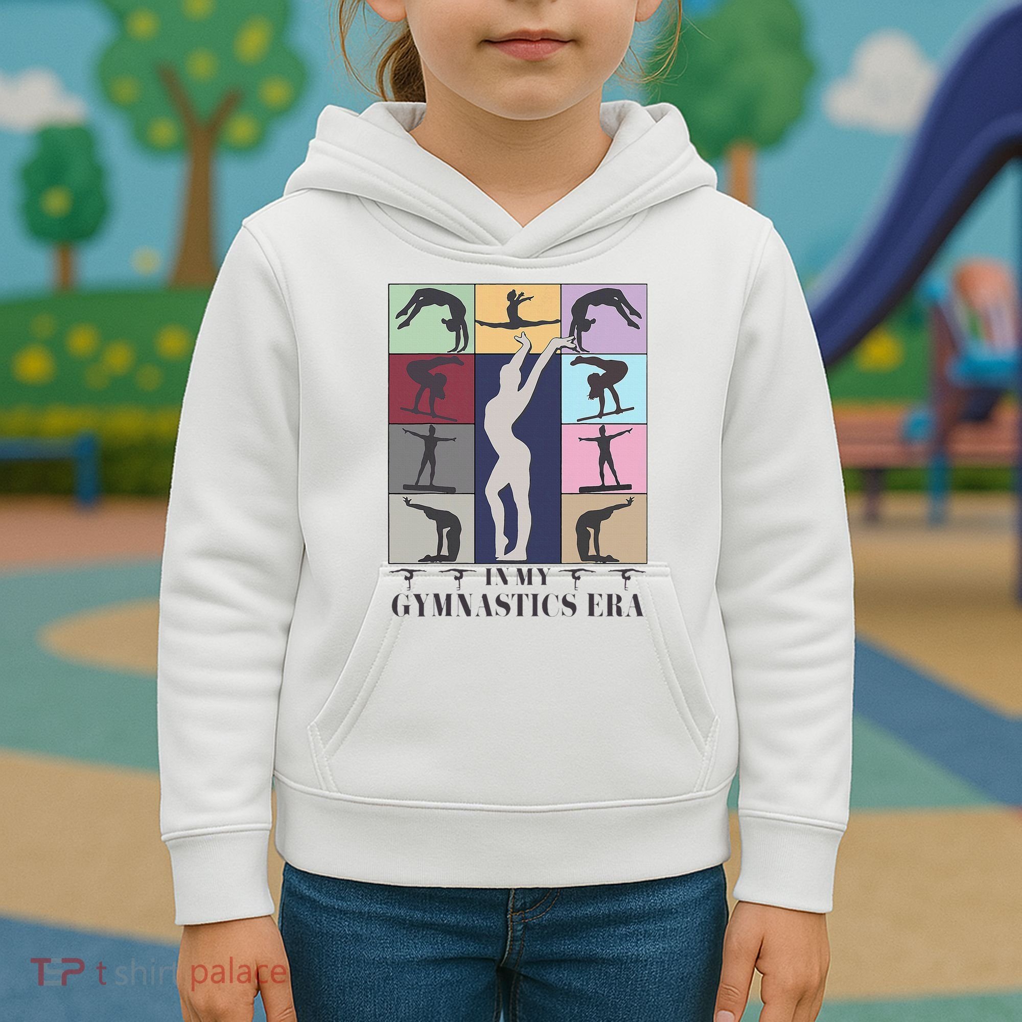 In My Gymnastics Era Gymnast Exercise Lovers Gymnastics Kids Hoodie
