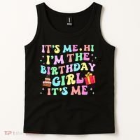 Its Me Hi Im The Birthday  Its Me Birthday Party Tank Top thumb 2
